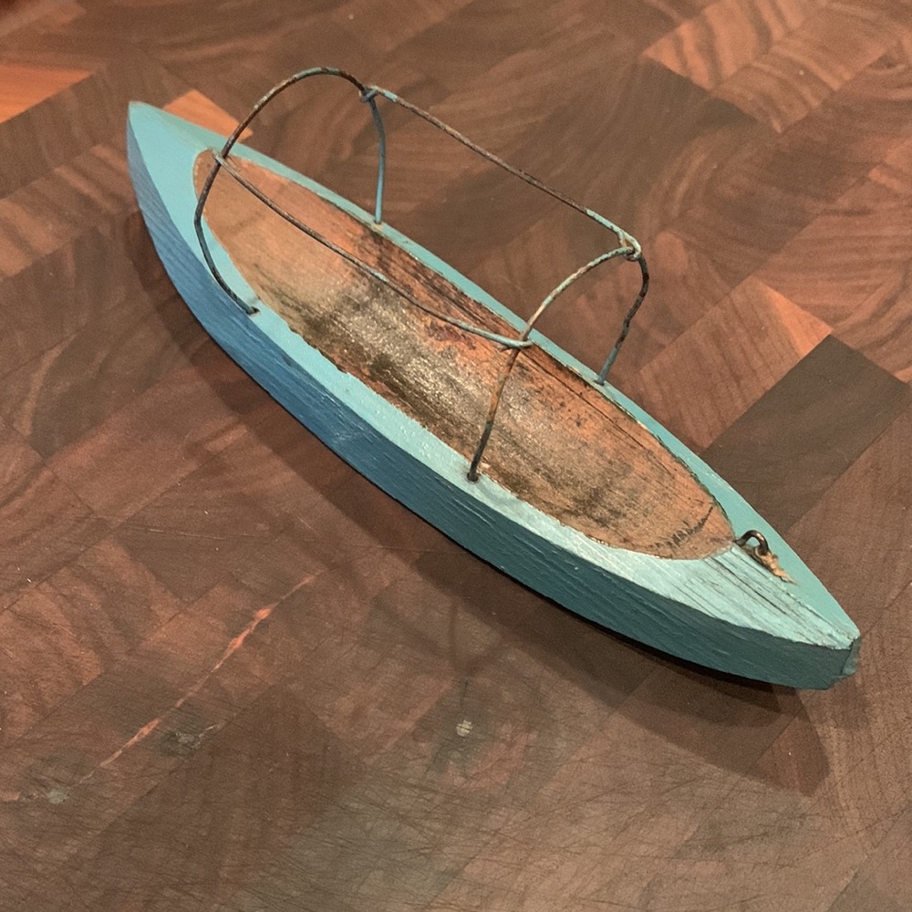 Vintage Wood Canoe